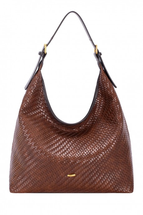 CM8592 David Jones Braided Hobo Shoulder Bag