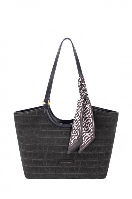 CM8681 David Jones Crocodile Shopping Shoulder Bag