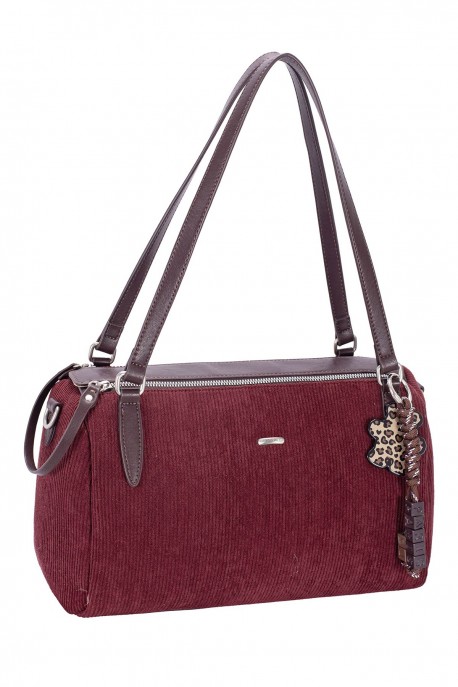 CM8687 David Jones Corduroy Style Duffel Shoulder Bag