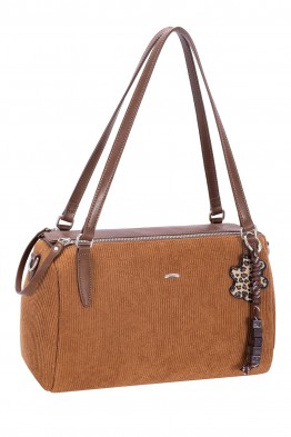 CM8687 Sac épaule polochon style velours côtelé David Jones