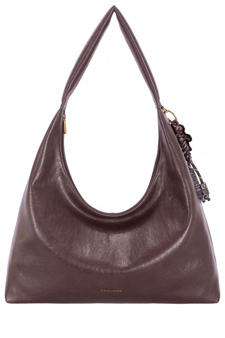 CM8691 Sac épaule effet Nubuck David Jones : couleur:WENGE WOOD