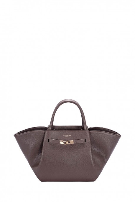 CM8735 David Jones Flap Shoulder Bag : colour:SANDALWOOD BROWN