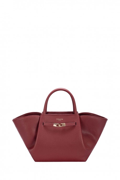 CM8735 David Jones Flap Shoulder Bag : colour:WINDSOR WINE