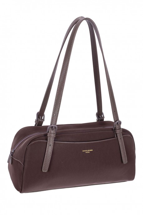 CM8740 David Jones Duffel Shoulder Bag : colour:HOT CHOCOLAT
