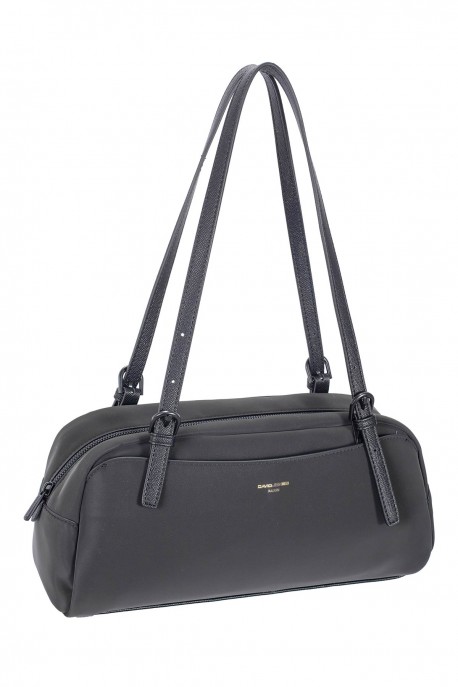 CM8740 David Jones Duffel Shoulder Bag : colour:JET BLACK