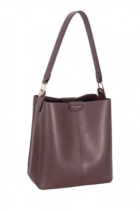 CM8744 David Jones Bucket Shoulder Bag : colour:SANDALWOOD BROWN