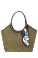 CM8753 Sac à main Cabas style velours côtelé David Jones