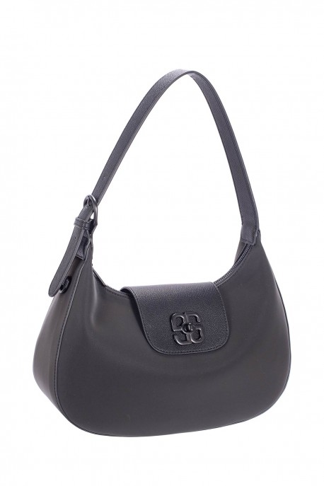 CM8760 David Jones Hobo Shoulder Bag : colour:JET BLACK