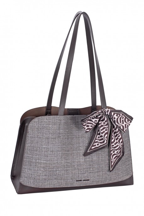 CM8695 David Jones A-Line Shoulder Bag : colour:Steel Grey