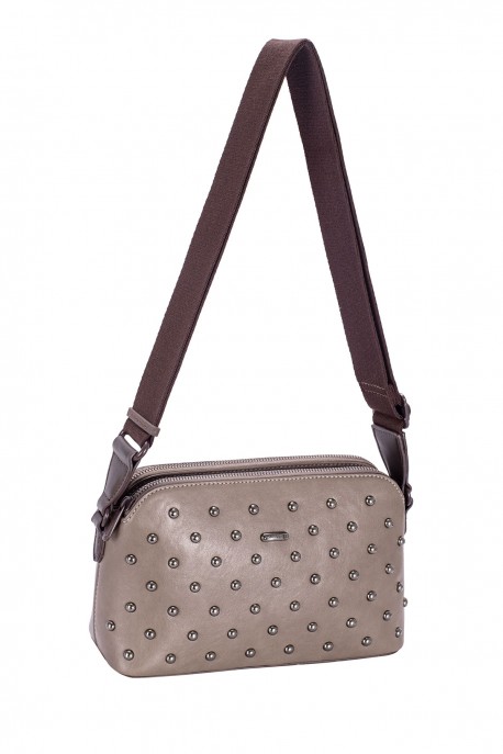 CM8698 David Jones Studded Crossbody Bag : colour:FUNGI