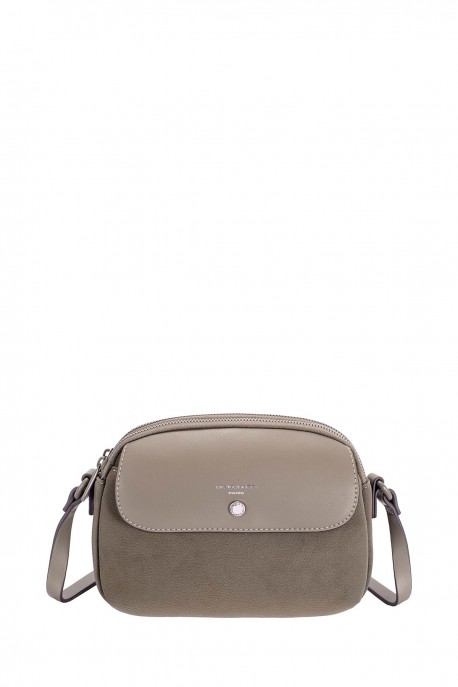 CM8699 Sac bandoulière à rabat David Jones : couleur:WARM GREY SAND