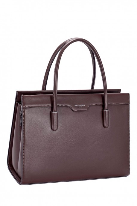 CM8704 David Jones Tote Handbag : colour:HOT CHOCOLAT