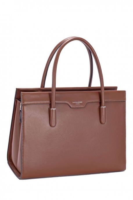 CM8704 David Jones Tote Handbag : colour:RED MUD