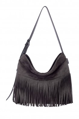 CM8723 Sac épaule à frange effet velour nubuck David Jones