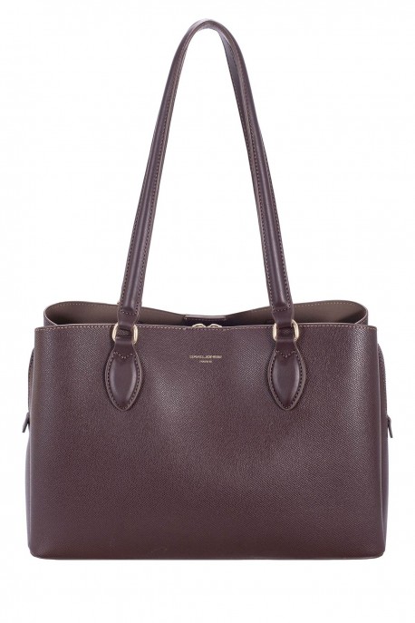CM8727 Sac épaule Cabas David Jones : couleur:HOT CHOCOLAT