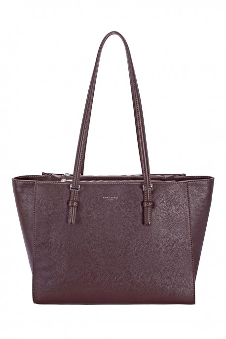 CM8252-1 David Jones Shopping Handbag : colour:HOT CHOCOLAT