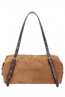 CM8618 Sac épaule polochon effet Nubuck David Jones
