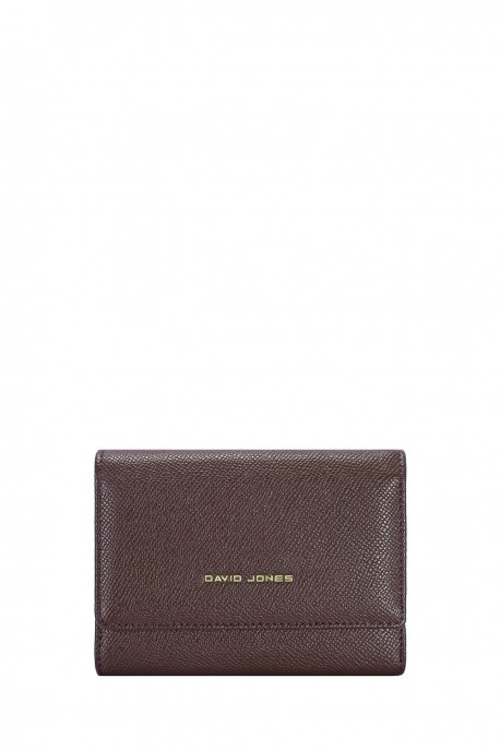P151-2 Porte-monnaie David Jones : couleur:SANDALWOOD BROWN