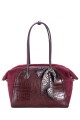 CM8628 David Jones Crocodile Bowling Shoulder Bag
