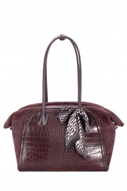 CM8628 David Jones Crocodile Bowling Shoulder Bag