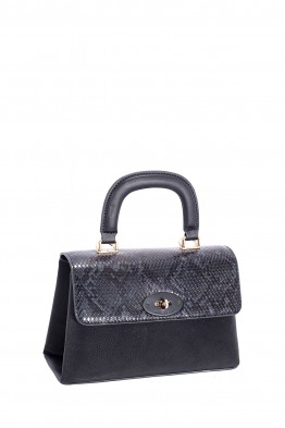 CM8638 David Jones python flap handbag