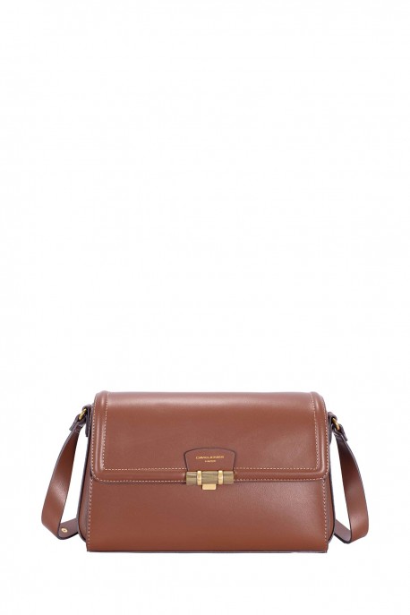 CM8662 Sac bandoulière à rabat David Jones : couleur:Boue Rouge (RED MUD)