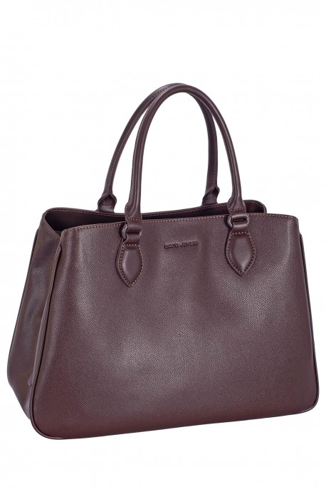 CM8671 Sac à main Trapèze David Jones : couleur:HOT CHOCOLAT