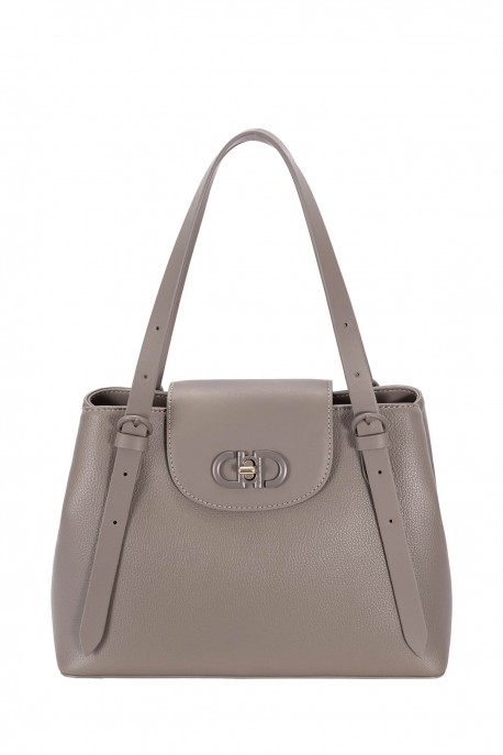 CM8684 David Jones Trapeze Bucket Purse : colour:WARM GREY SAND