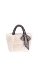 CM8694 David Jones Furry Handbag