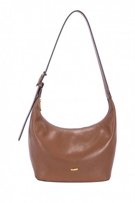 CM8696 David Jones Hobo Bucket Shoulder Bag : colour:RED MUD