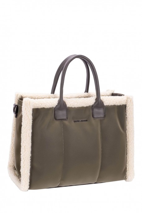 CM8712 Sac à main Cabas fourrur David Jones : couleur:Mousse des brumes (MIST MOSS)