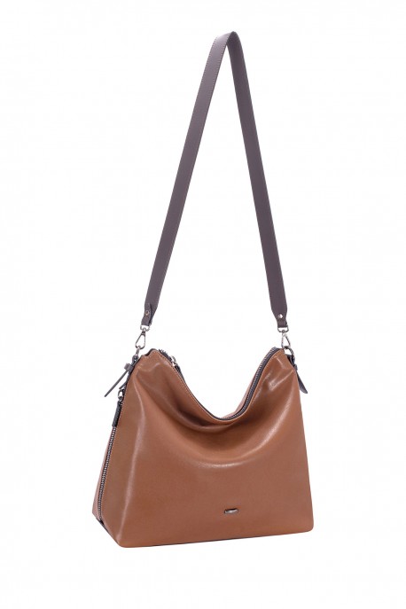 CM8748 Sac épaule hobo seau David Jones : couleur:Boue Rouge (RED MUD)