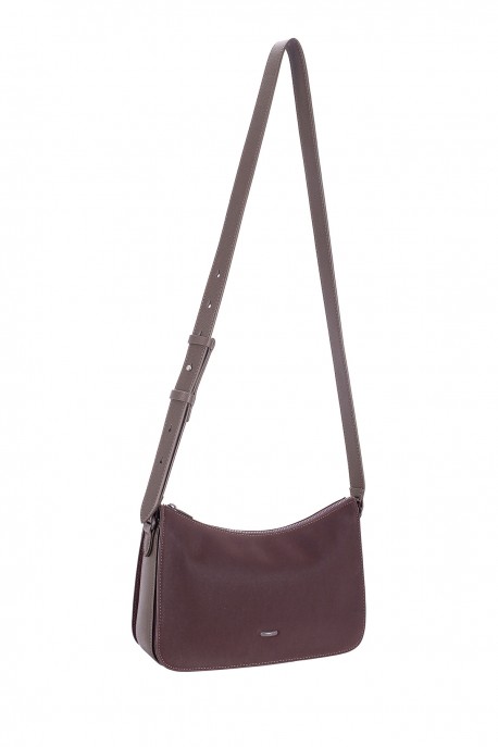 CM8759 David Jones Trapeze Shoulder Bag : colour:HOT CHOCOLAT