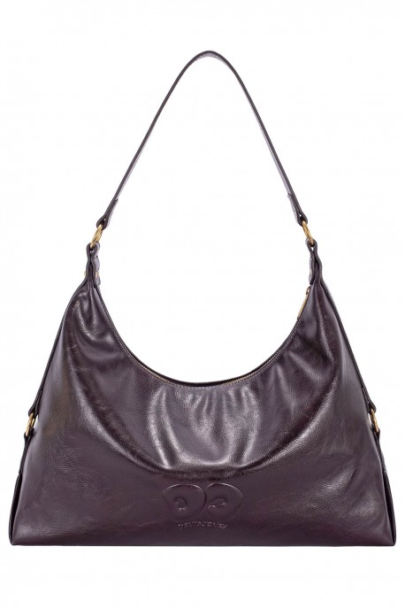 CM8774 Sac épaule hobo trapèze David Jones : couleur:HOT CHOCOLAT