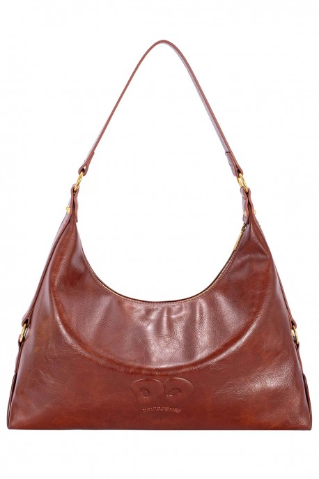 CM8774 David Jones Trapeze Hobo Shoulder Bag : colour:RED MUD