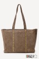 ZE-9026 Sac cabas shopping en cuir nubuck