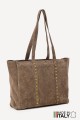 ZE-9026 Nubuck leather shopping tote bag