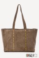 ZE-9026 Nubuck leather shopping tote bag