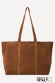 ZE-9026 Sac cabas shopping en cuir nubuck