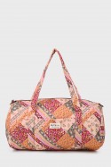 BG-6860 Sac à langer polochon textile motif fleurs liberty