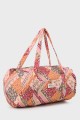 BG-6860 Sac à langer polochon textile motif fleurs liberty