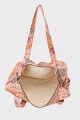 BG-6860 textile duffel diaper bag with liberty flower pattern