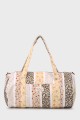 BG-6860 Sac à langer polochon textile motif fleurs liberty