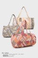 BG-6860 Sac à langer polochon textile motif fleurs liberty