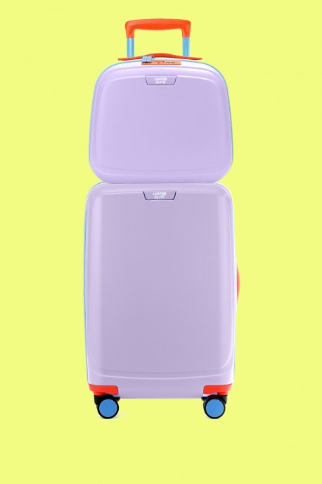 ELITE X LIGHTREE PURE JOY Cabin Suitcase and Make-up Case – Pastel lilac