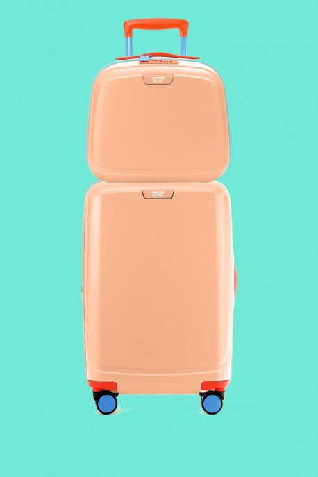 ELITE X LIGHTREE PURE JOY Cabin Suitcase and Make-up Case – Peach fuzz