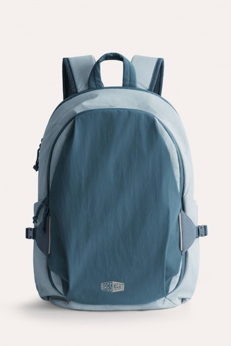 BAGSMART Soar 25L Travel Backpack Set – 180deg Clamshell Opening BM0301108AN : colour:Blue