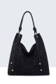 BV-11163 Sac à main hobo texture croco nubuck