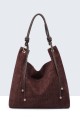 BV-11163 Sac à main hobo texture croco nubuck
