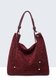 BV-11163 Sac à main hobo texture croco nubuck